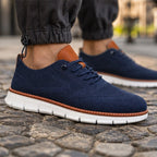 Colby Everyday Sneaker - Blue - knit upper - Brondals - Image 4