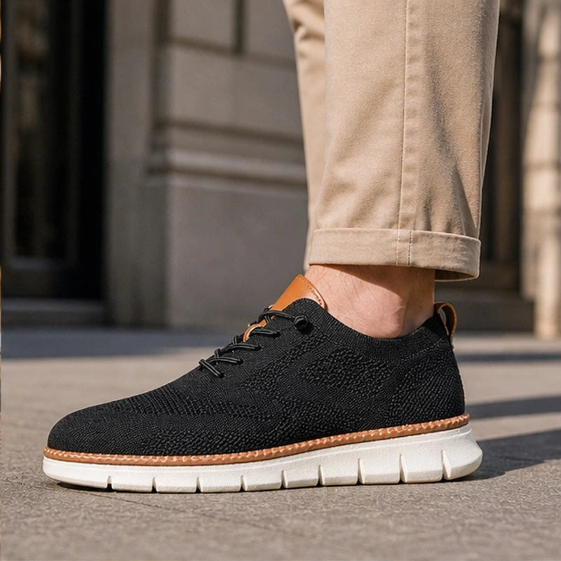 Colby Everyday Sneaker - Black - knit upper - Brondals - Image 4