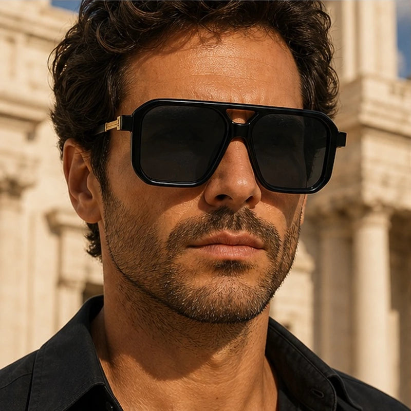 Corsica Statement Shades - Black Gold - leopard print - Brondals - Image 3