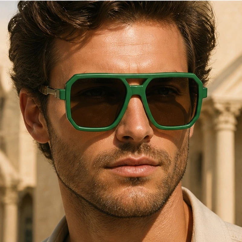 Corsica Statement Shades - Leopard Green - leopard print - Brondals - Image 3