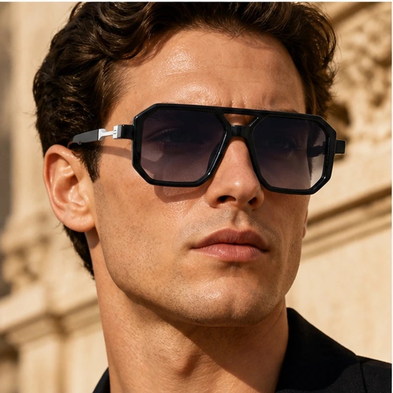 Corsica Statement Shades - Black Silver - leopard print - Brondals - Image 3