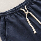 Crawford Drawstring Shorts - Navy Blue - men's shorts - Brondals - Image 2