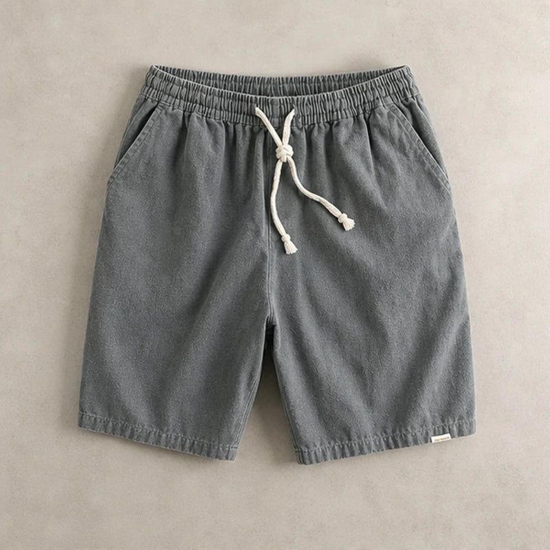 Crawford Drawstring Shorts - Gray - Shorts - Brondals - Image 1