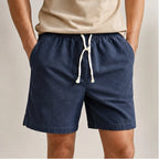 Crawford Drawstring Shorts - Navy Blue - drawstring shorts - Brondals - Image 3