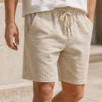 Crawford Drawstring Shorts - Beige - drawstring shorts - Brondals - Image 3