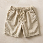 Crawford Drawstring Shorts - Beige - Shorts - Brondals - Image 1