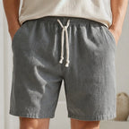 Crawford Drawstring Shorts - Gray - men's shorts - Brondals - Image 2