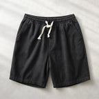 Crawford Drawstring Shorts - Classic Black - Shorts - Brondals - Image 1