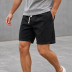 Crawford Drawstring Shorts - Classic Black - drawstring shorts - Brondals - Image 3