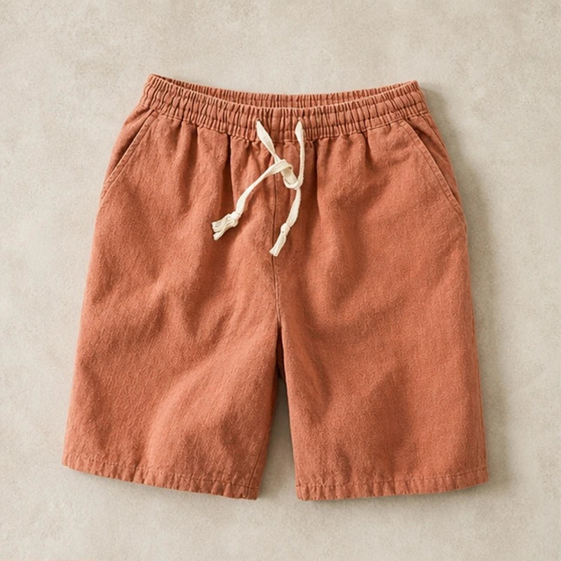 Crawford Drawstring Shorts - Salmon - Shorts - Brondals - Image 1