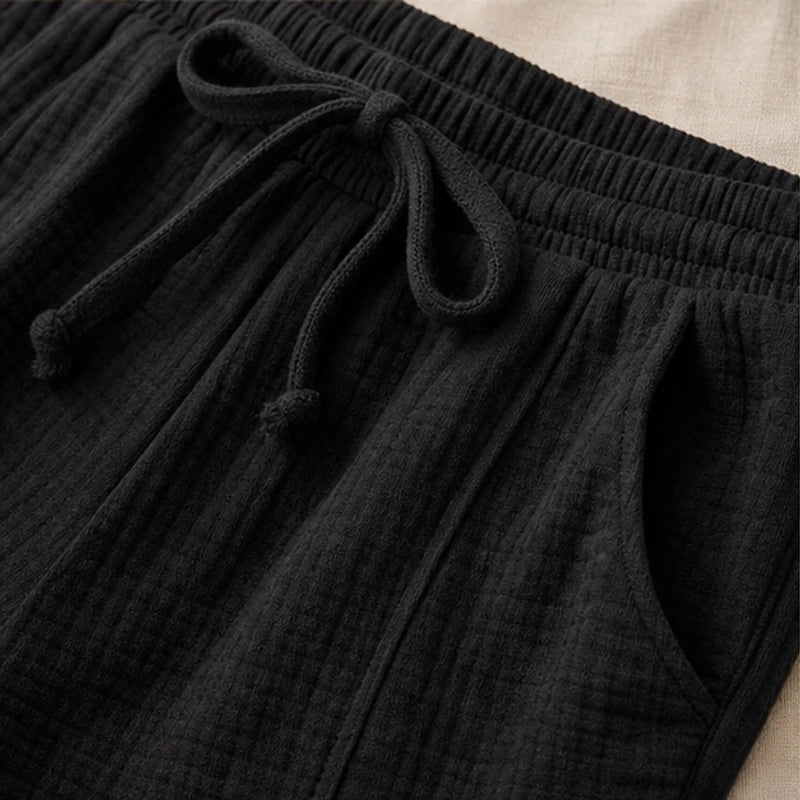 Daphne Drawstring Gauze Shorts - Black - women's shorts - Brondals - Image 2