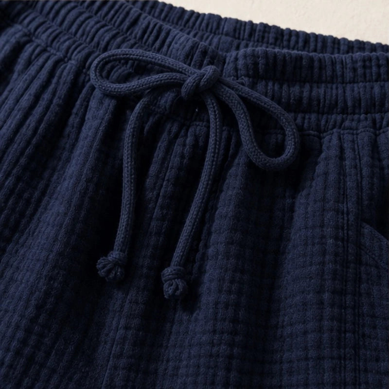 Daphne Drawstring Gauze Shorts - Navy - women's shorts - Brondals - Image 2