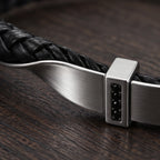 Daventry Men's Cuff Bracelet - Black & Silver - jewelry - Brondals - Image 2