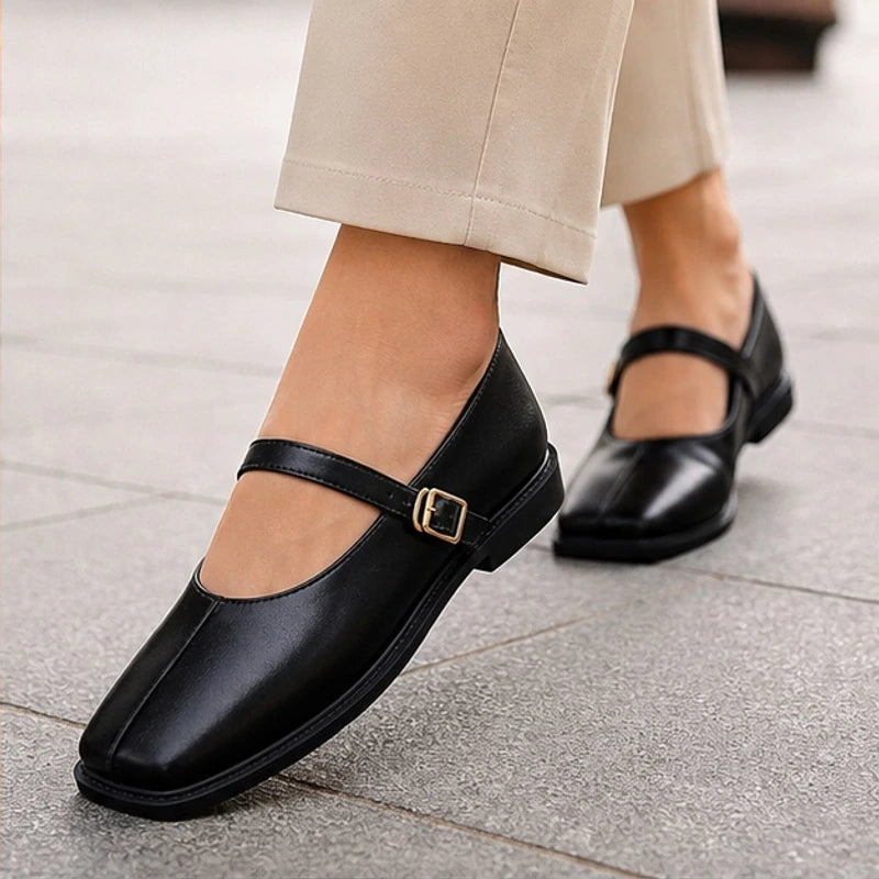 Desiree Leather Mary Janes - Black - mary jane shoes - Brondals - Image 4