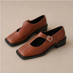 Desiree Leather Mary Janes - Brown - leather shoes - Brondals - Image 3