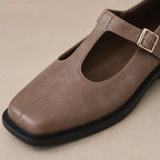 Desiree Leather Mary Janes - Gray - leather shoes - Brondals - Image 3