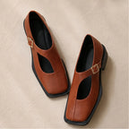 Desiree Leather Mary Janes - Brown - Shoes - Brondals - Image 1