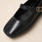 Desiree Leather Mary Janes - Black - leather shoes - Brondals - Image 3