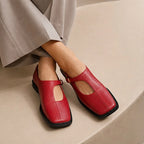 Desiree Leather Mary Janes - Red - women's mary janes - Brondals - Image 2