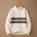 Desmond Knit Half Zip Sweater - Off-White - Clothing > Tops > Half-Zip Sweaters - Brondals - Image 2