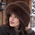 Dorina Women's Fur Brim Hat - Brown - women accessories - Brondals - Image 2