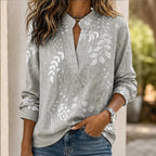 Dorothea Pastel Floral Blouse - Grey - floral blouse - Brondals - Image 3