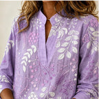 Dorothea Pastel Floral Blouse - Purple - floral blouse - Brondals - Image 3