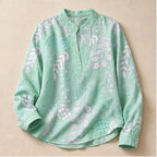 Dorothea Pastel Floral Blouse - Green - Blouse - Brondals - Image 1