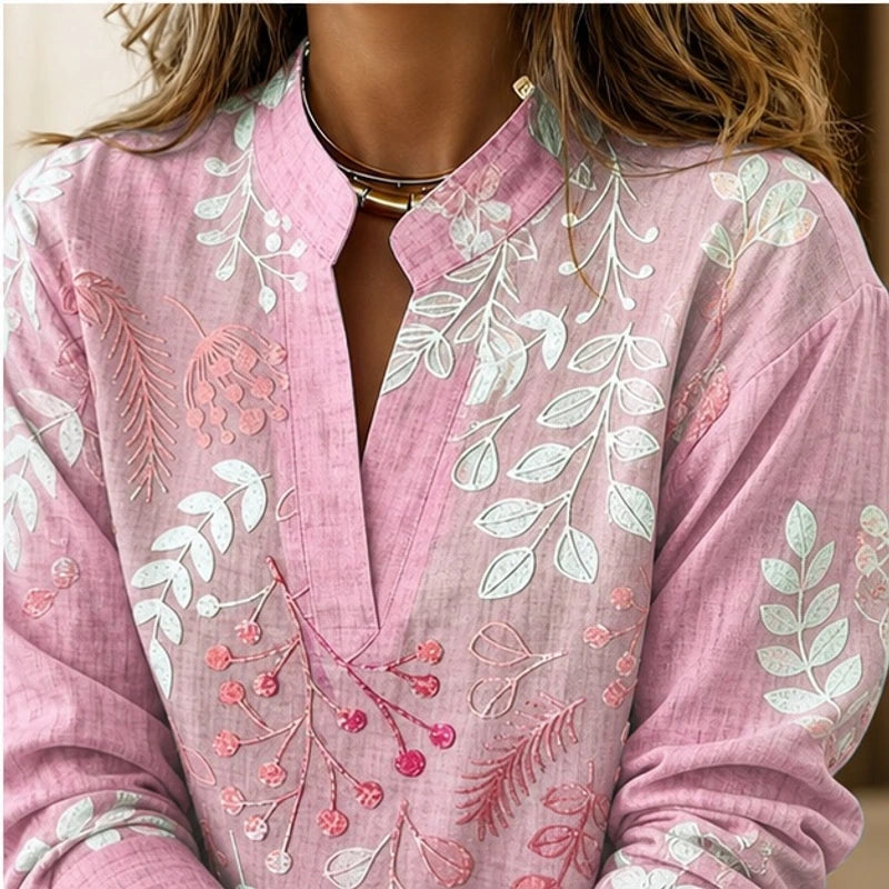 Dorothea Pastel Floral Blouse - Pink - floral blouse - Brondals - Image 3