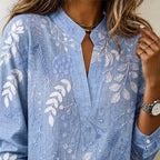 Dorothea Pastel Floral Blouse - Blue - floral blouse - Brondals - Image 3