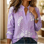 Dorothea Pastel Floral Blouse - Purple - women's blouse - Brondals - Image 2