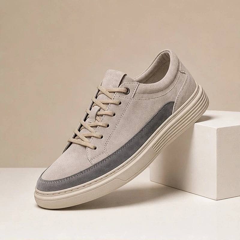 Dudley Soft Suede Sneakers - Beige - Sneakers - Brondals - Image 1