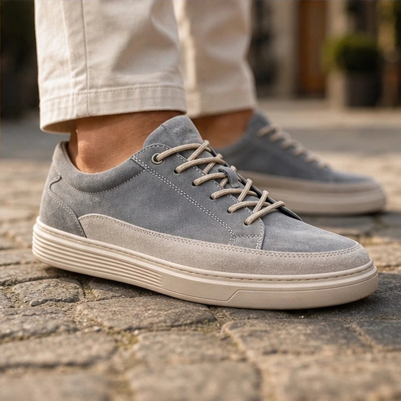 Dudley Soft Suede Sneakers - Gray - low top sneakers - Brondals - Image 4