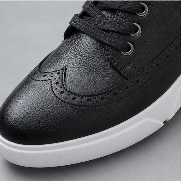 Mason Leather Brogue Sneakers - Black - sneakers - Brondals - Image 2