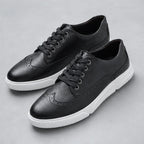 Mason Leather Brogue Sneakers - Black - Sneakers - Brondals - Image 1