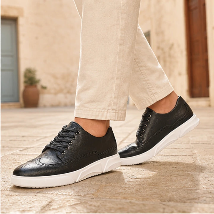 Mason Leather Brogue Sneakers - Black - brogue sneakers - Brondals - Image 4