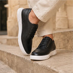 Mason Leather Brogue Sneakers - Black - men's sneakers - Brondals - Image 5