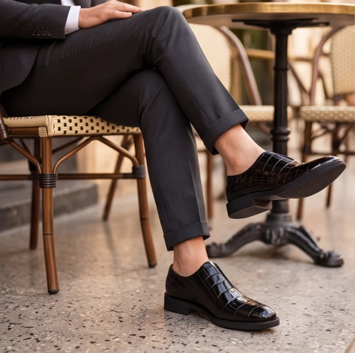 Torino Genuine Leather Loafers - Black - mens shoes - Brondals - Image 9