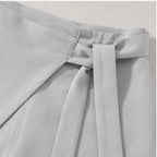 Elsa Tie-Waist Culotte Pants - Light Gray - women's pants - Brondals - Image 2
