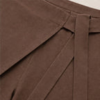 Elsa Tie-Waist Culotte Pants - Chocolate Brown - women's pants - Brondals - Image 2