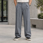 Elwood Men's Pinstripe Pants - Gray - Men's Clothing > Pants > Pinstripe Pants - Brondals - Image 1