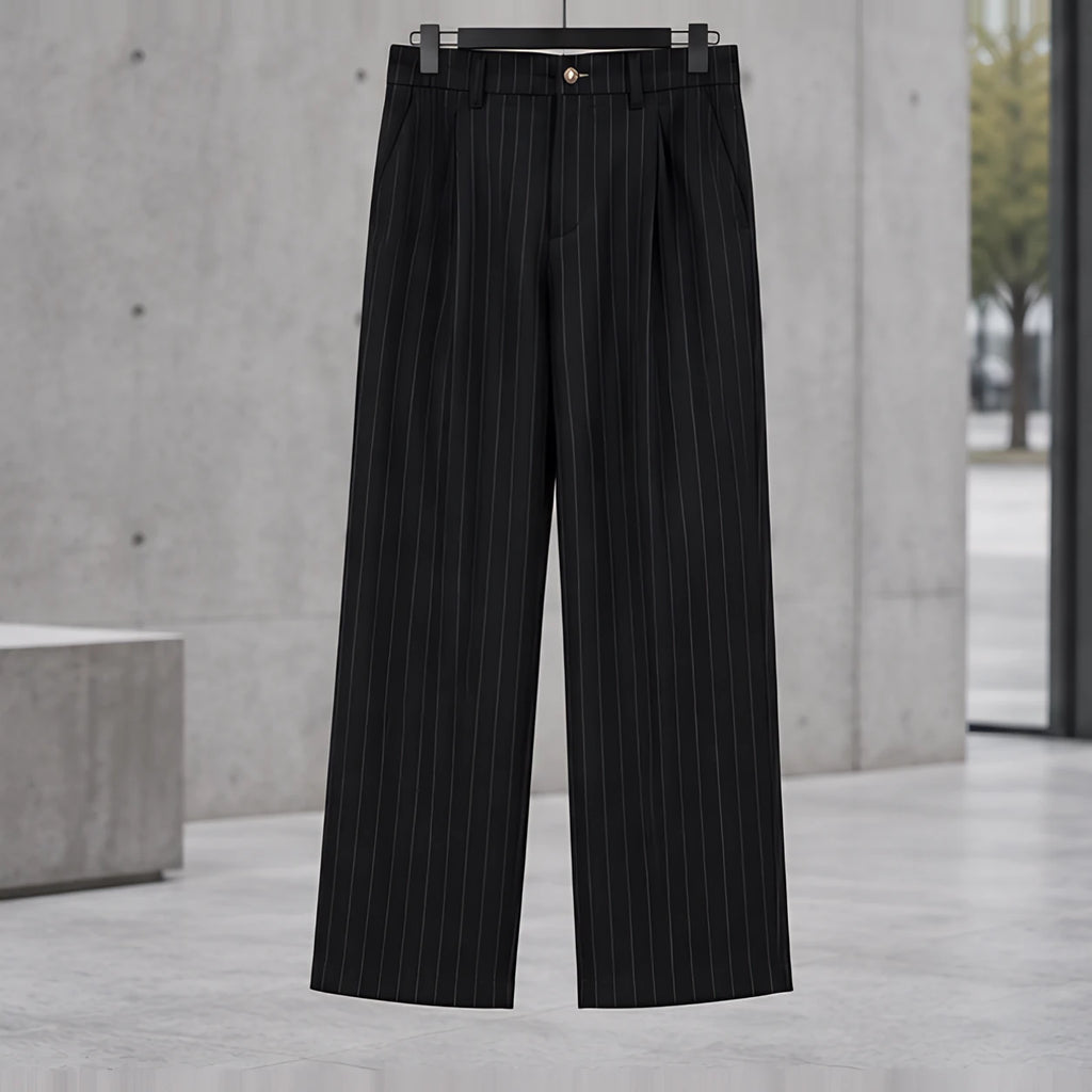 Elwood Men's Pinstripe Pants - Black - Department: Men - Brondals - Image 3