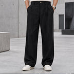 Elwood Men's Pinstripe Pants - Black - Men's Clothing > Pants > Pinstripe Pants - Brondals - Image 1