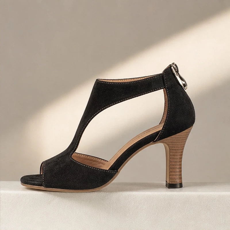 Emeline T-Strap Heels - Black - women's heels - Brondals - Image 2