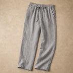 Emerson Linen Trousers - Gray - Pants - Brondals - Image 1