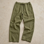 Emerson Linen Trousers - Green - Pants - Brondals - Image 1