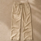 Emerson Linen Trousers - Cream - Pants - Brondals - Image 1
