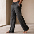 Emerson Linen Trousers - Dark Gray - linen trousers - Brondals - Image 2