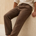 Emerson Linen Trousers - Brown - linen trousers - Brondals - Image 2
