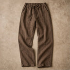 Emerson Linen Trousers - Brown - Pants - Brondals - Image 1